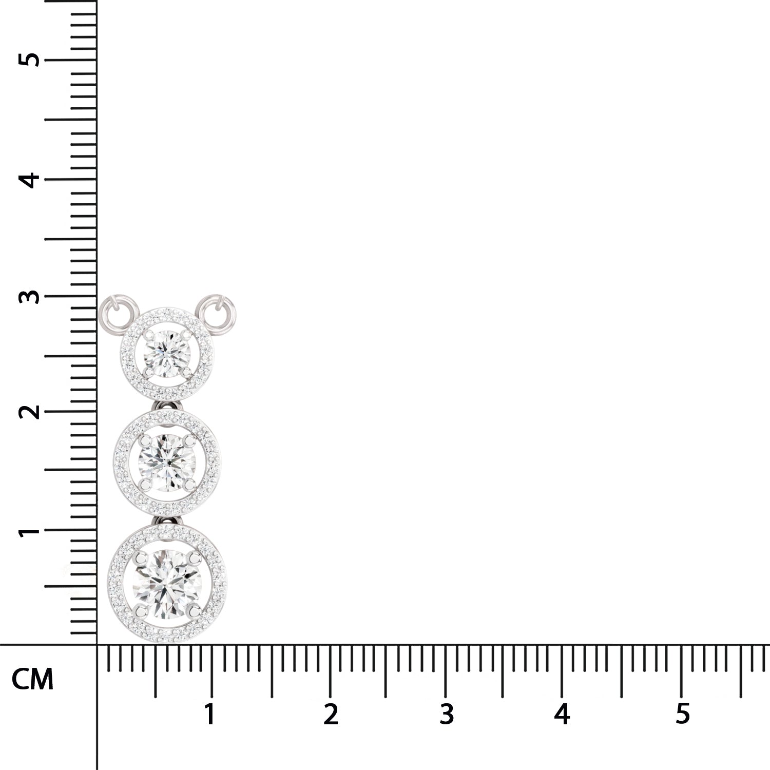 Celestial Round Halo Diamond Necklace