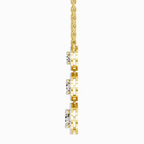 1.43 Carat Round Three Stone Halo Pendant Necklace 14K