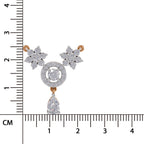 Opulent Pear Floral Diamond Necklace