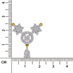 Opulent Pear Floral Diamond Necklace
