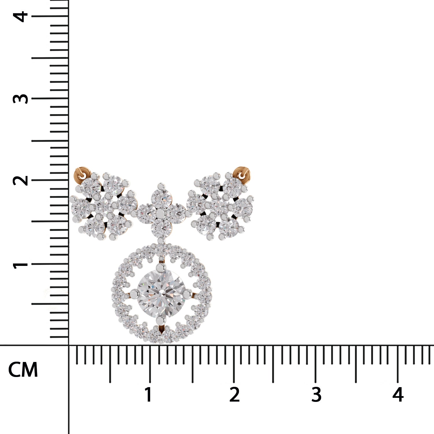 Graceful Cluster Diamond Necklace