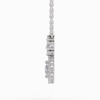 1.50 Carat Cluster Diamond Pendant Necklace 14K - White Gold