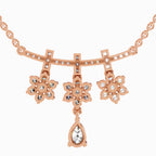 Enchanting Floral Diamond Necklace