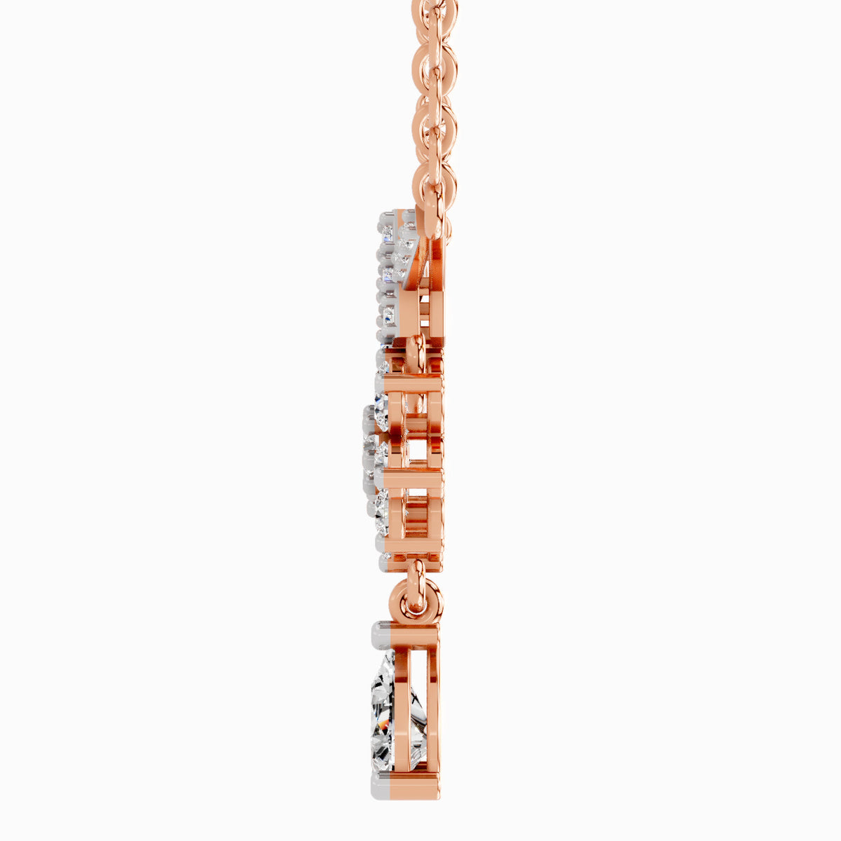 Enchanting Floral Diamond Necklace