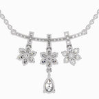 Enchanting Floral Diamond Necklace