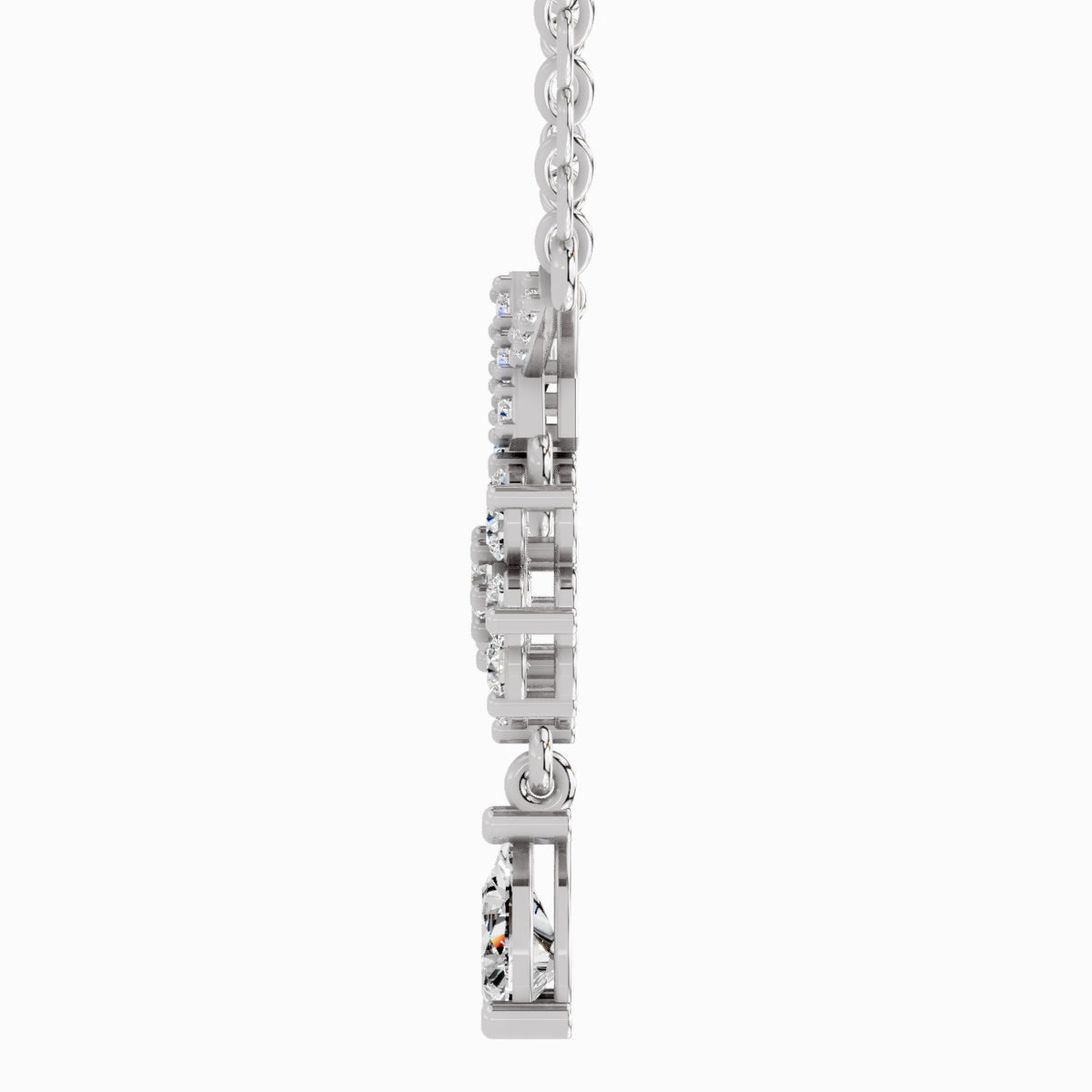 Enchanting Floral Diamond Necklace