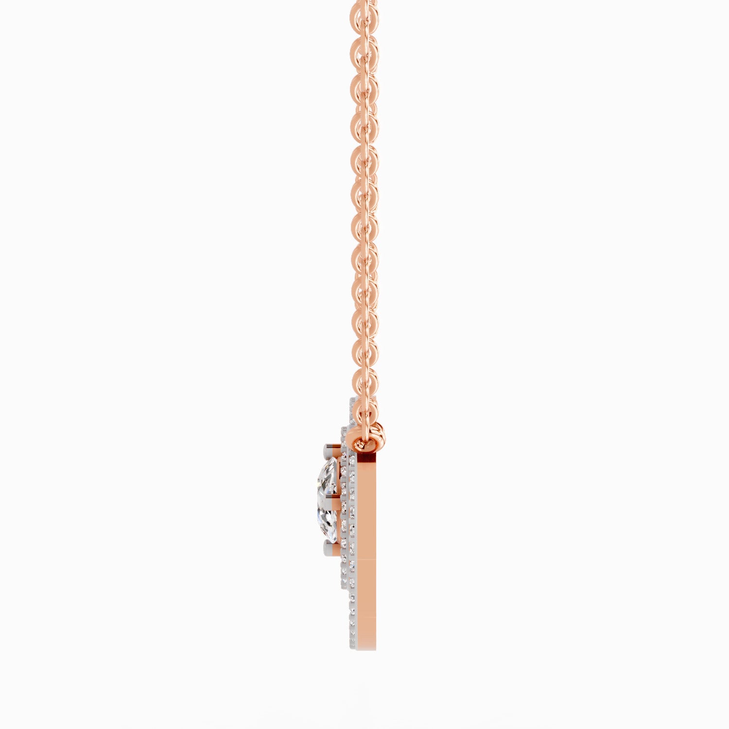 Refined Circle Diamond Necklace