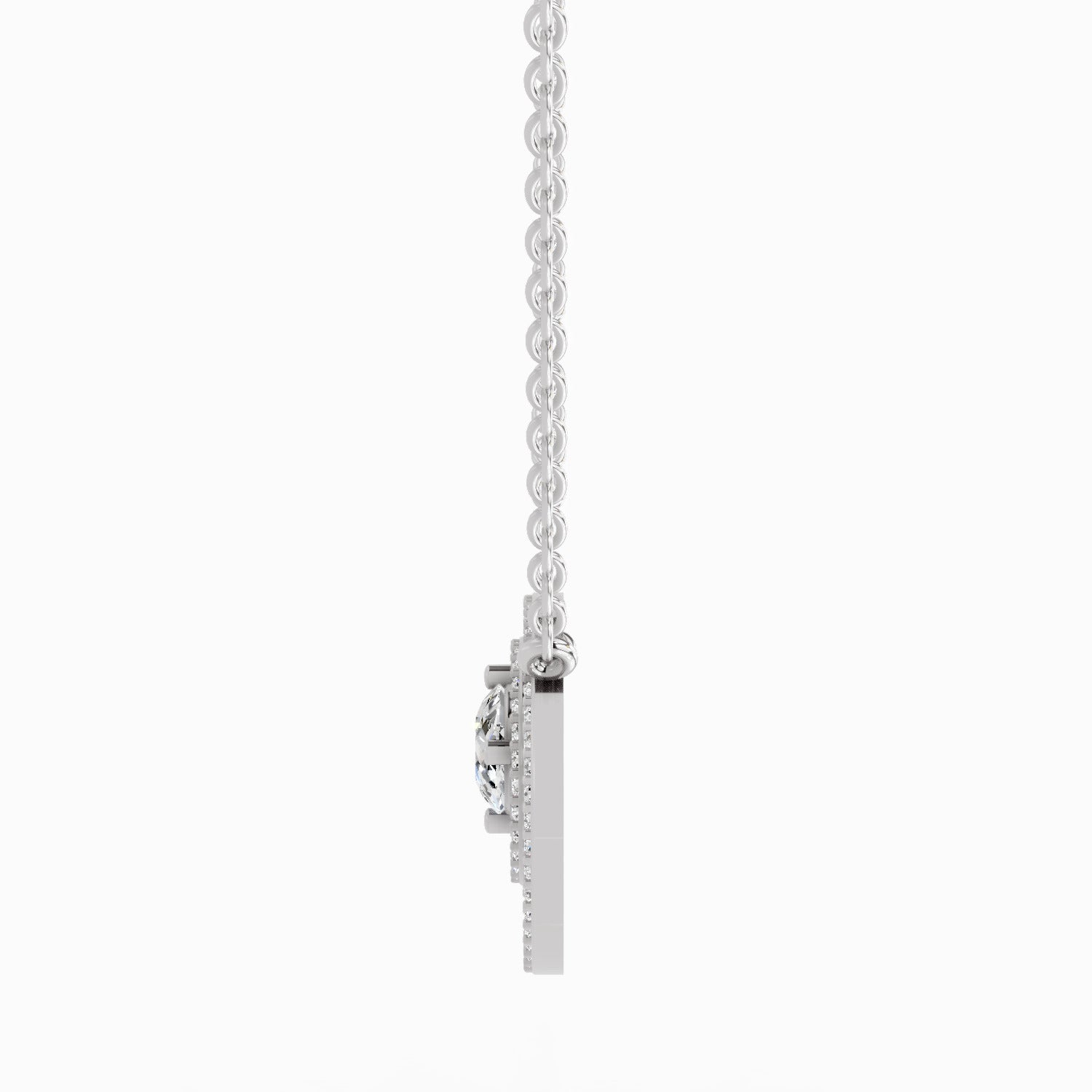 Refined Circle Diamond Necklace
