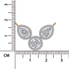 Celestial Pear Halo Diamond Necklace