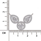 Celestial Pear Halo Diamond Necklace