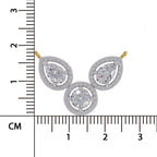 Celestial Pear Halo Diamond Necklace
