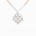 0.94 Carat Pear Fashion Pendant Necklace 14K - Rose Gold