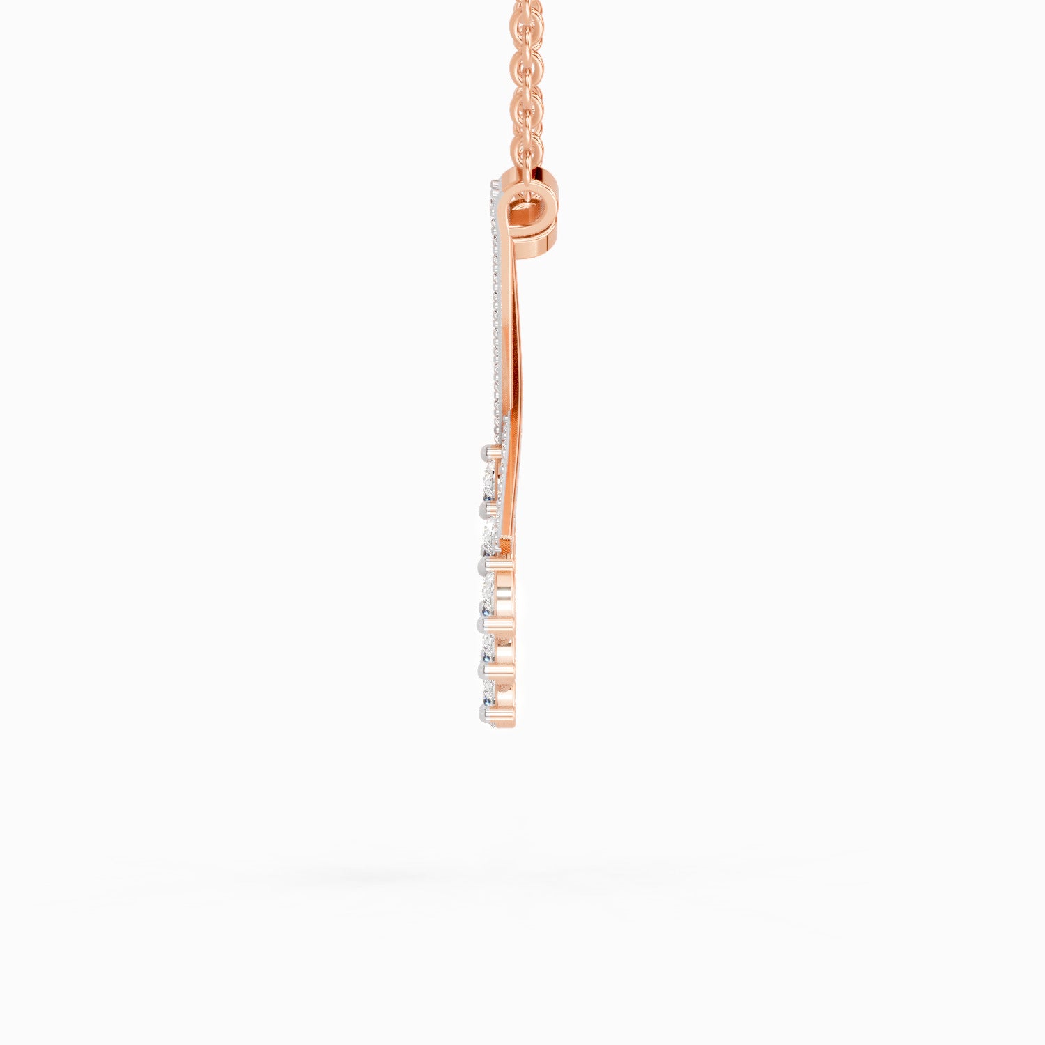 Sparkling Pear Diamond Necklace