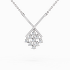 0.94 Carat Pear Fashion Pendant Necklace 14K - White Gold