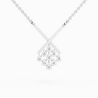 0.94 Carat Pear Fashion Pendant Necklace 14K - White Gold