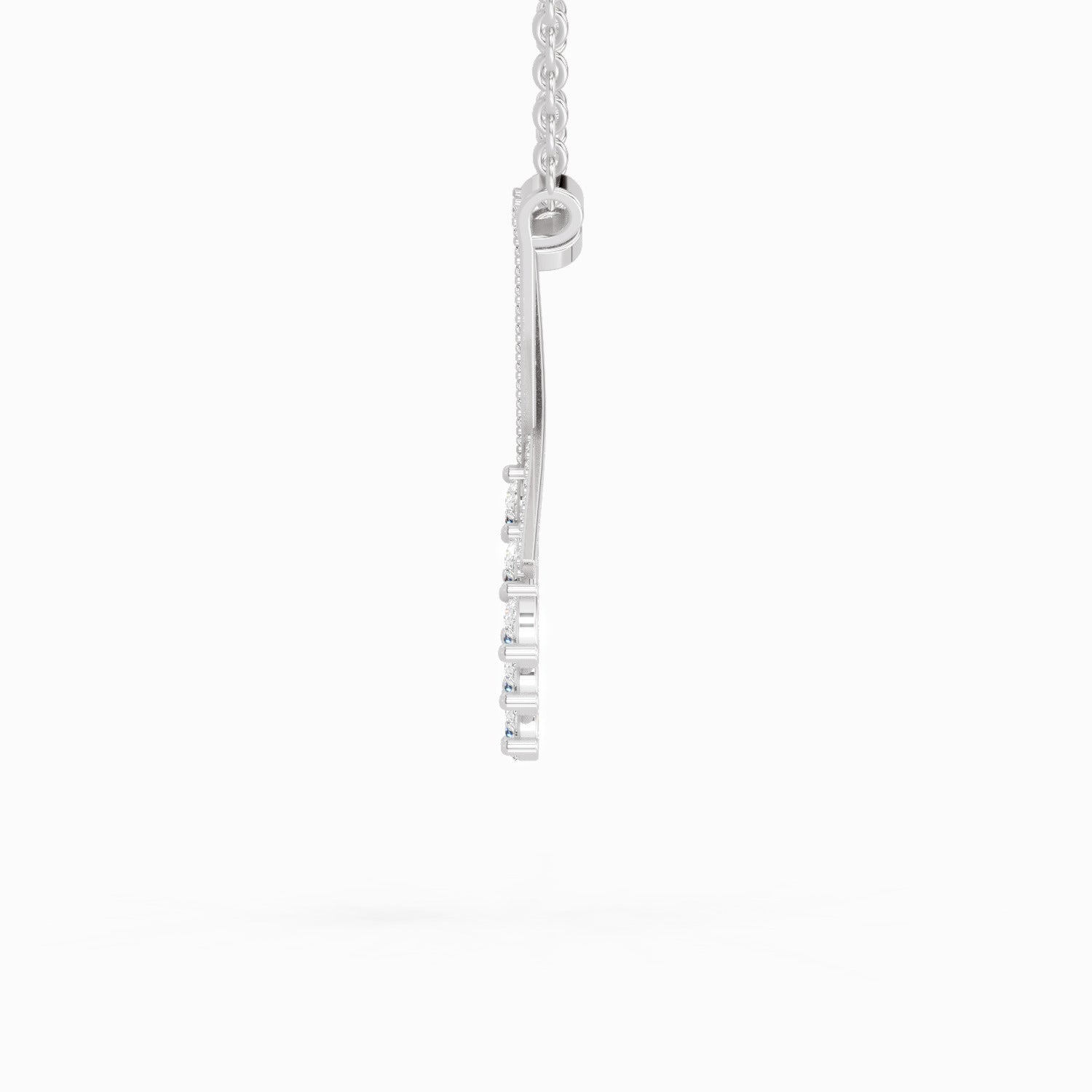 Sparkling Pear Diamond Necklace