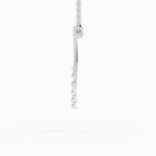 0.94 Carat Pear Fashion Pendant Necklace 14K - White Gold