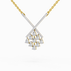 0.94 Carat Pear Fashion Pendant Necklace 14K