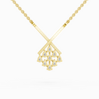 0.94 Carat Pear Fashion Pendant Necklace 14K