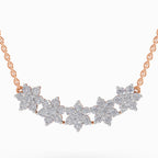 1.82 Carat Daisy Dreams Diamond Pendant Necklace 14K - Rose Gold