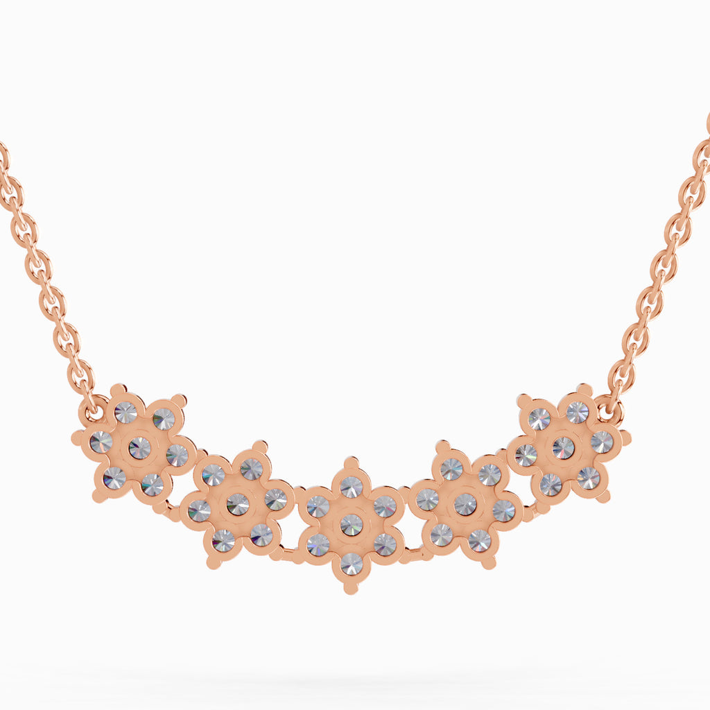 1.82 Carat Daisy Dreams Diamond Pendant Necklace 14K - Rose Gold