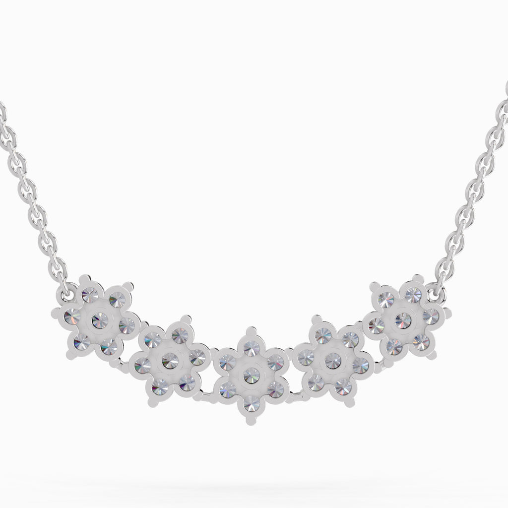 1.82 Carat Daisy Dreams Diamond Pendant Necklace 14K - White Gold