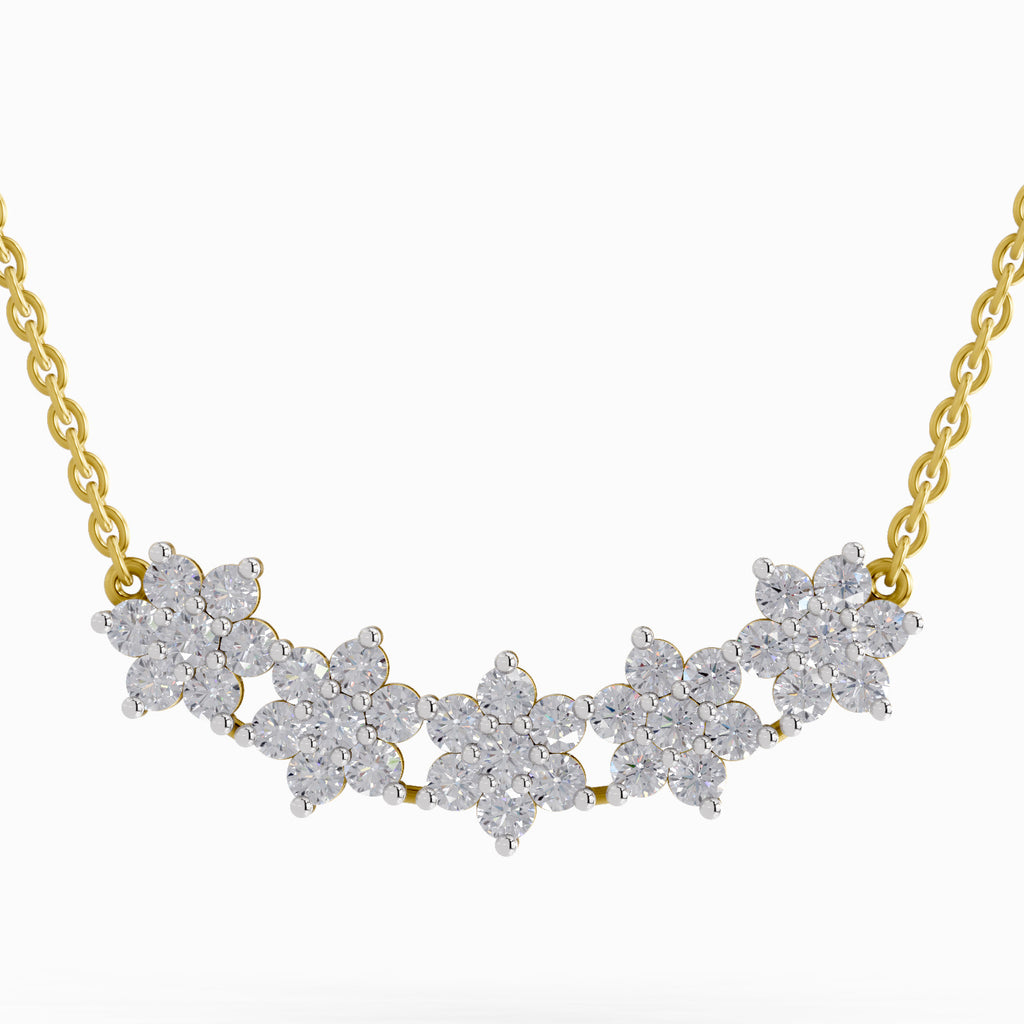 1.82 Carat Daisy Dreams Diamond Pendant Necklace 14K