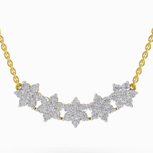 1.82 Carat Daisy Dreams Diamond Pendant Necklace 14K