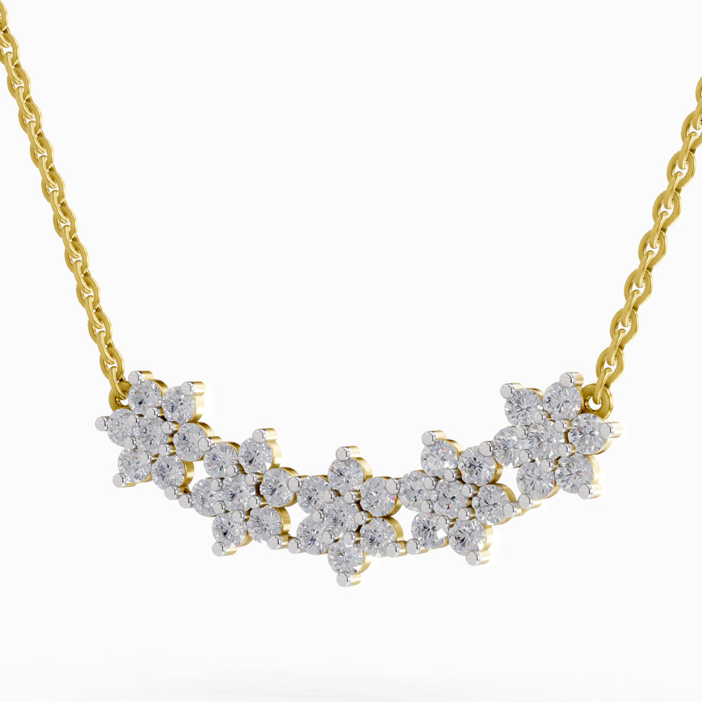 1.82 Carat Daisy Dreams Diamond Pendant Necklace 14K