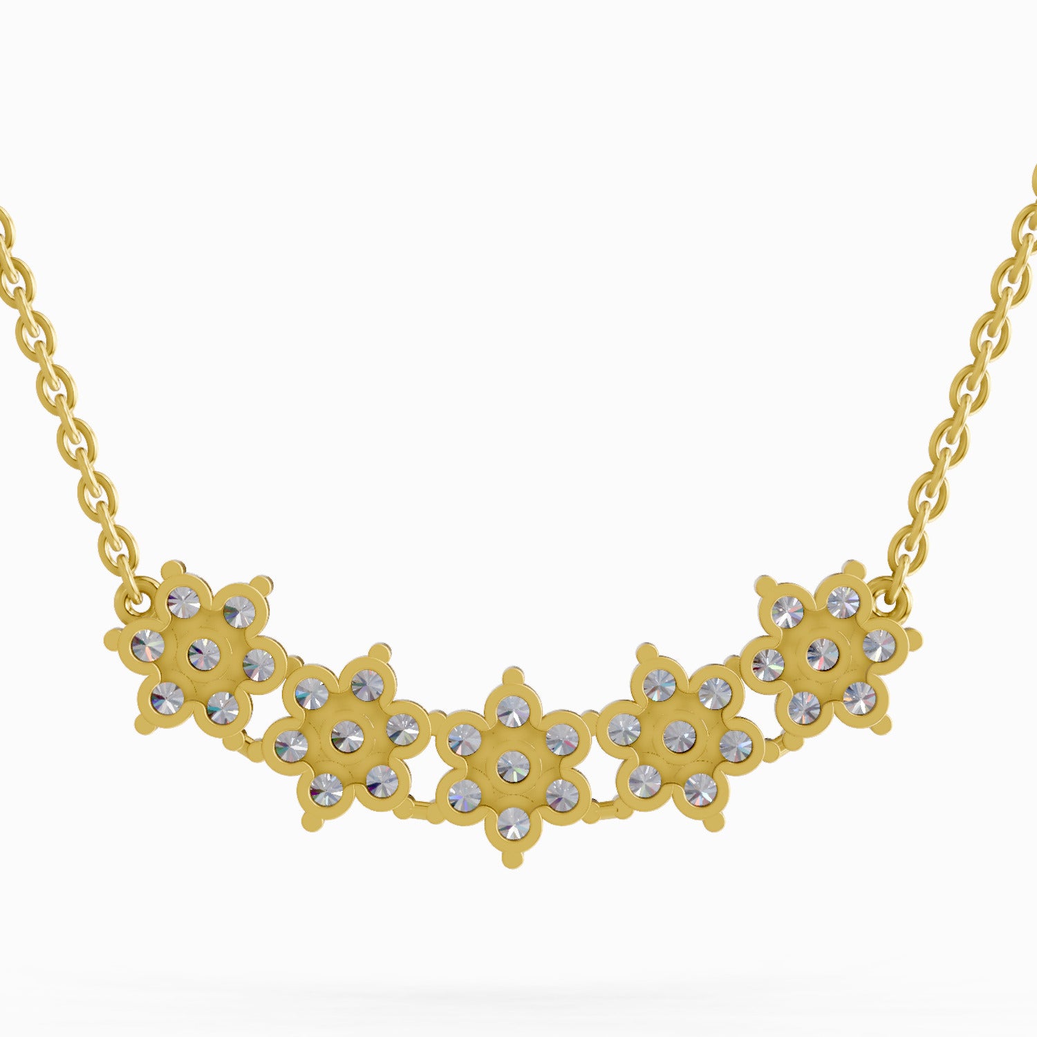 1.82 Carat Daisy Dreams Diamond Pendant Necklace 14K