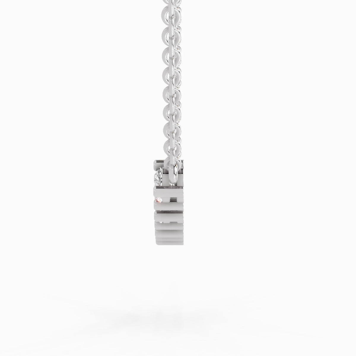 Luminous Oval Diamond Necklace