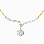 1.15 Carat Star Lit Pendant Necklace 14K