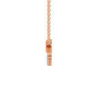 1.24 Carat Cluster Diamond Necklace 14K - Rose Gold