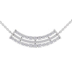 1.24 Carat Cluster Diamond Necklace 14K - White Gold