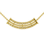 1.24 Carat Cluster Diamond Necklace 14K