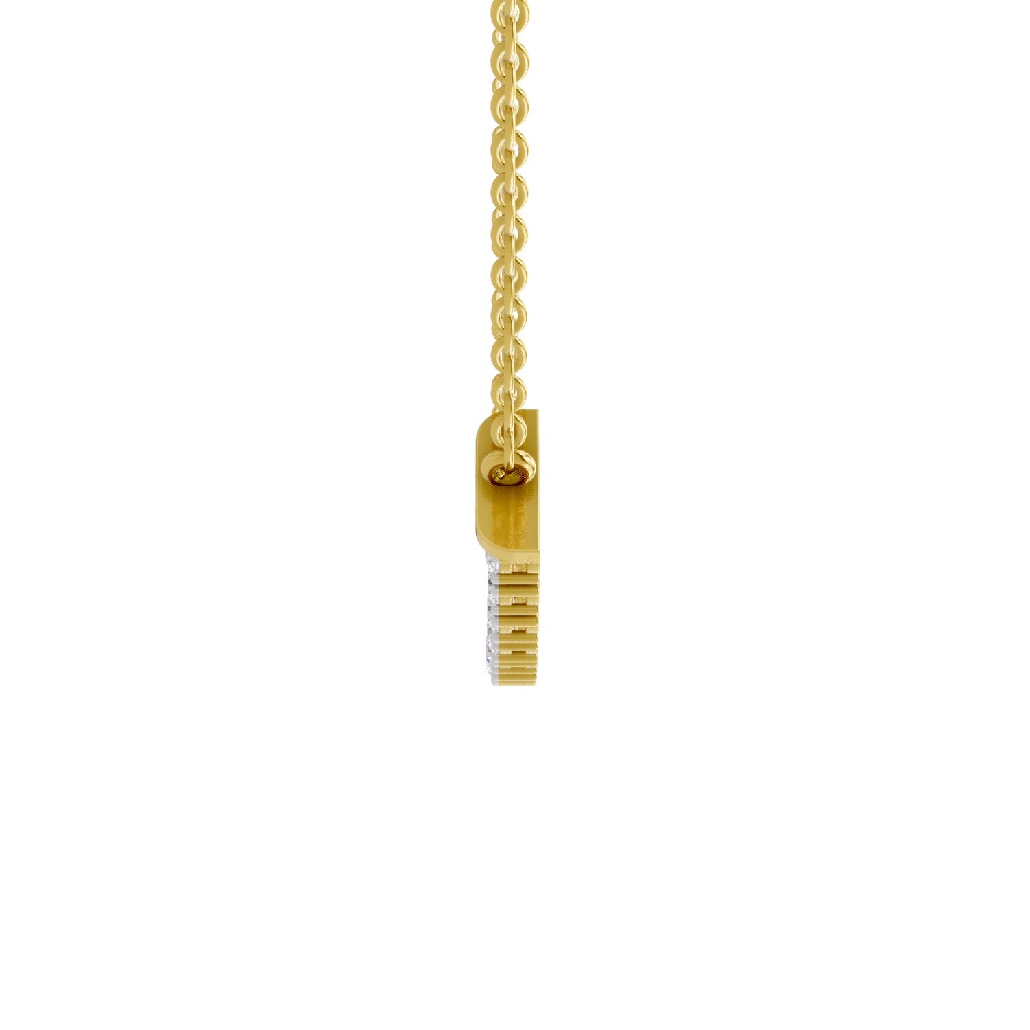 1.24 Carat Cluster Diamond Necklace 14K