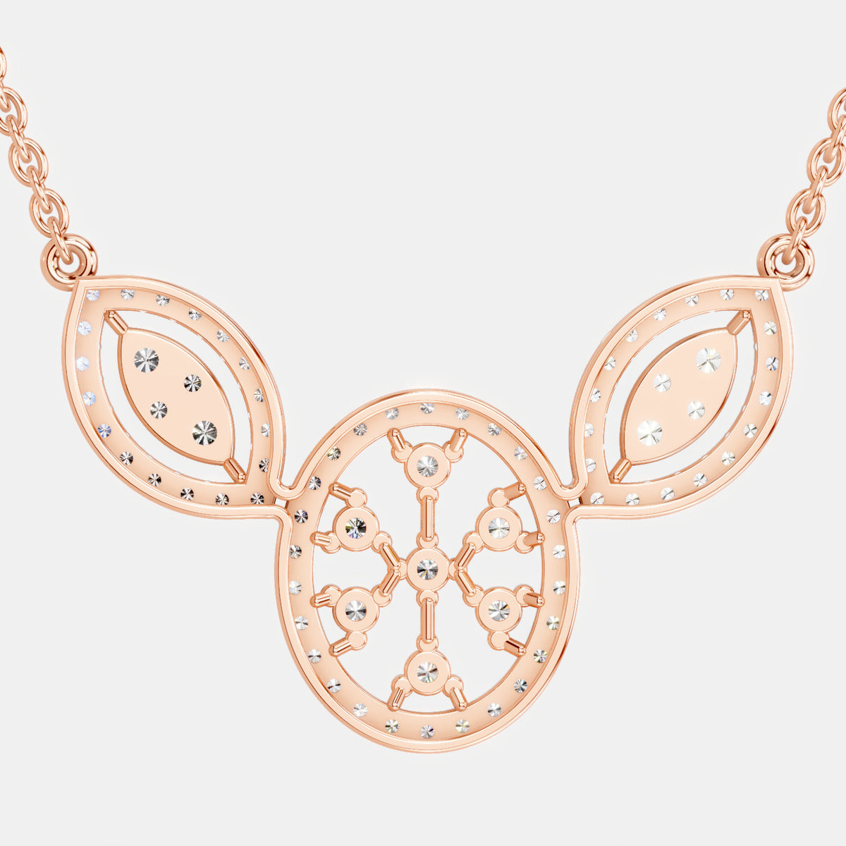 Opulent Round Diamond Necklace