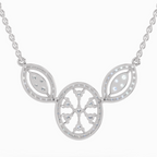 1.54 Carat Round Diamond Fashion Pendant Necklace 14K - White Gold