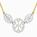 1.54 Carat Round Diamond Fashion Pendant Necklace 14K