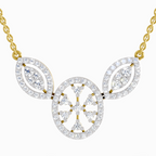 1.54 Carat Round Diamond Fashion Pendant Necklace 14K