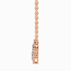 Opulent Round Floral Diamond Necklace