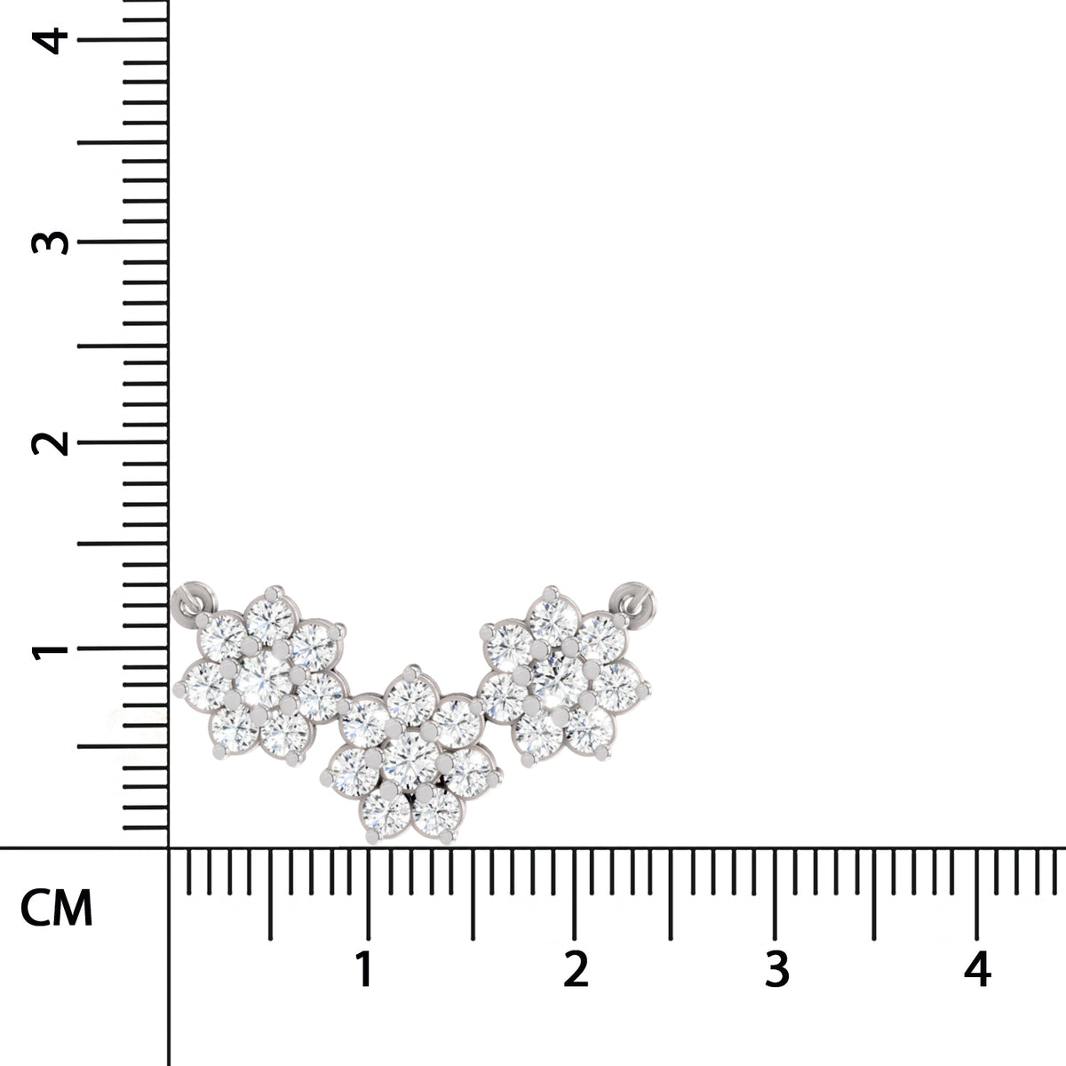 Opulent Round Floral Diamond Necklace