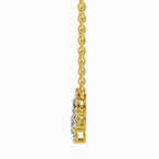 Opulent Round Floral Diamond Necklace