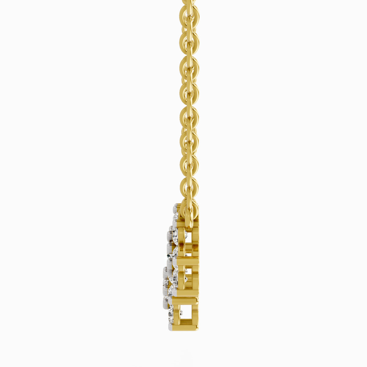 Opulent Round Floral Diamond Necklace