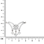 Glistening Round Butterfly Diamond Necklace