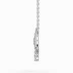 Glistening Round Butterfly Diamond Necklace
