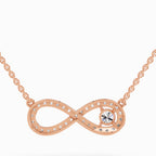 Sublime Round Infinity Diamond Necklace
