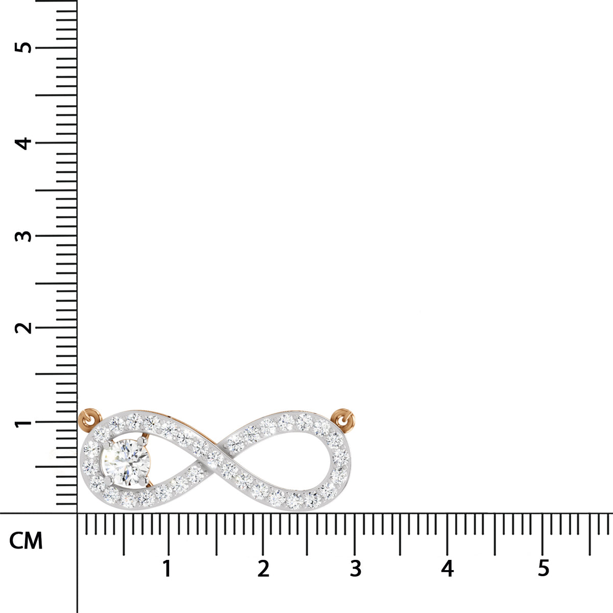 Sublime Round Infinity Diamond Necklace