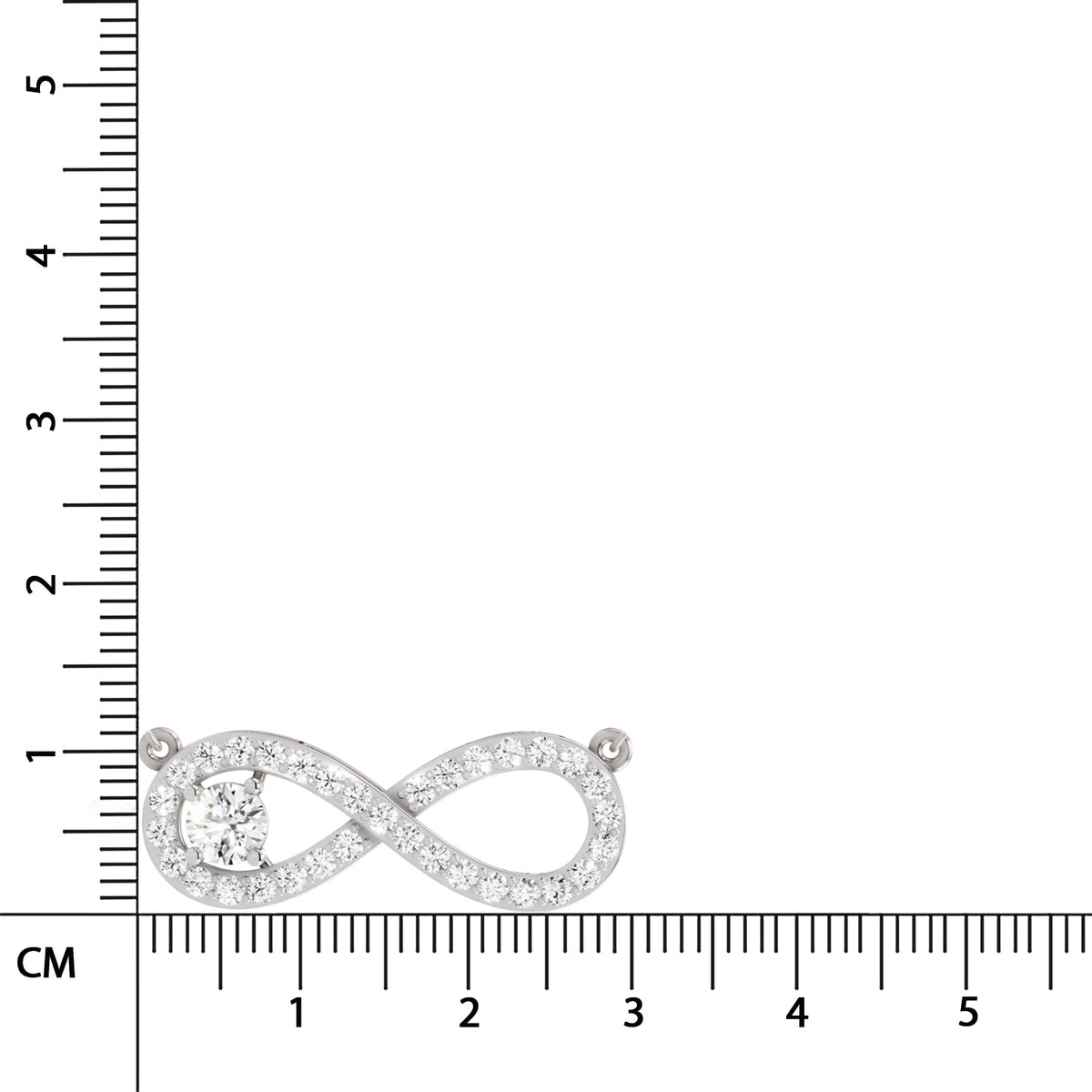Sublime Round Infinity Diamond Necklace