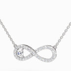 Sublime Round Infinity Diamond Necklace